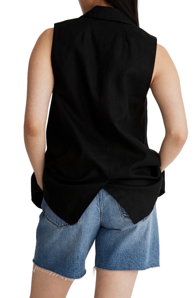 Madewell The Larsen Linen Vest, Alternate, color,