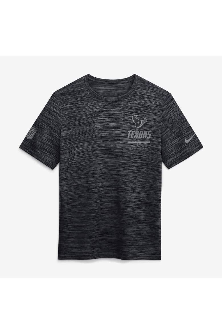 Men's Nike Gray Houston Texans Sideline Double Covered Dri-FIT Velocity T-Shirt, Alternate, color, Gray