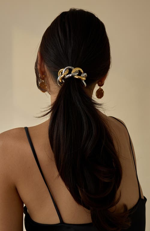 Lelet Ny Elena Chain Mixed Metal Ponytail Cuff In Mixed Metal