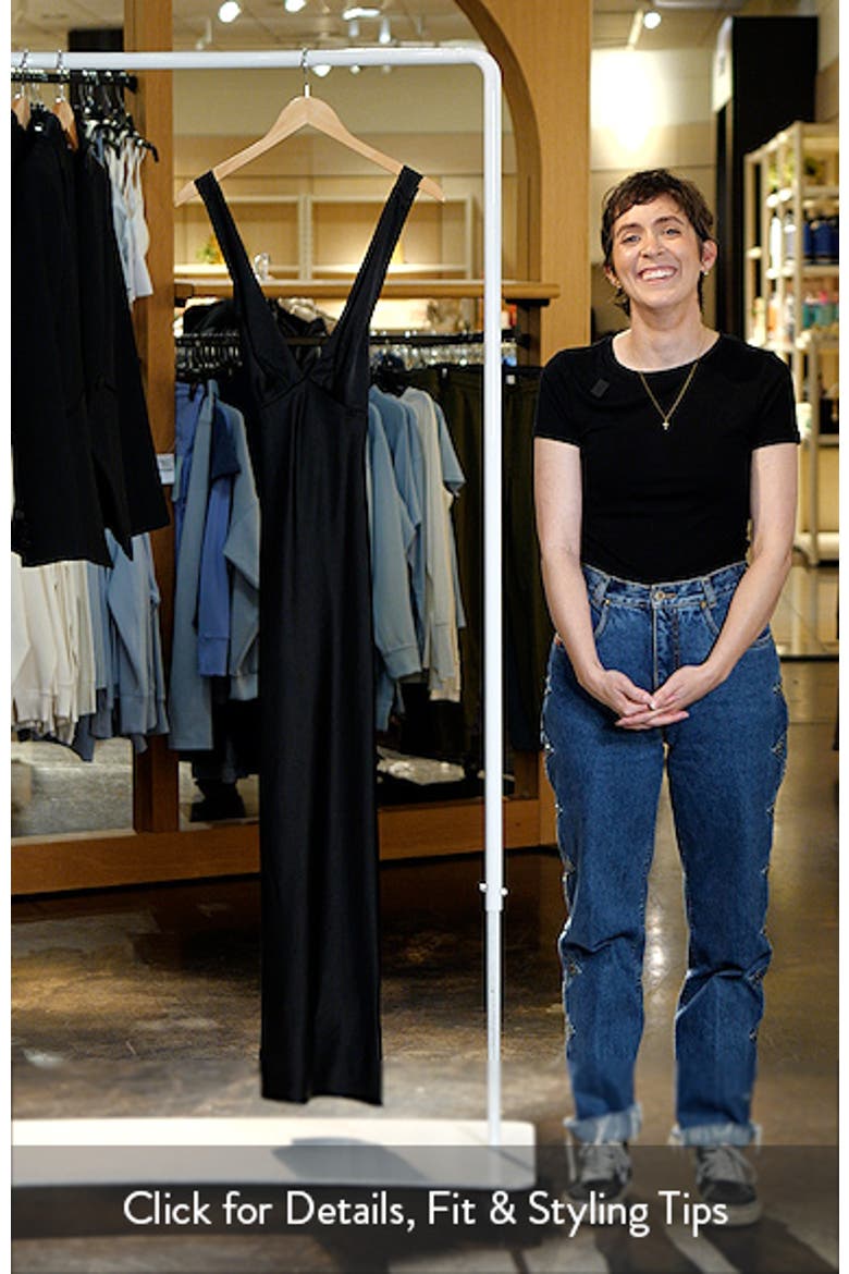 Lucile Sleeveless Satin Maxi Dress video