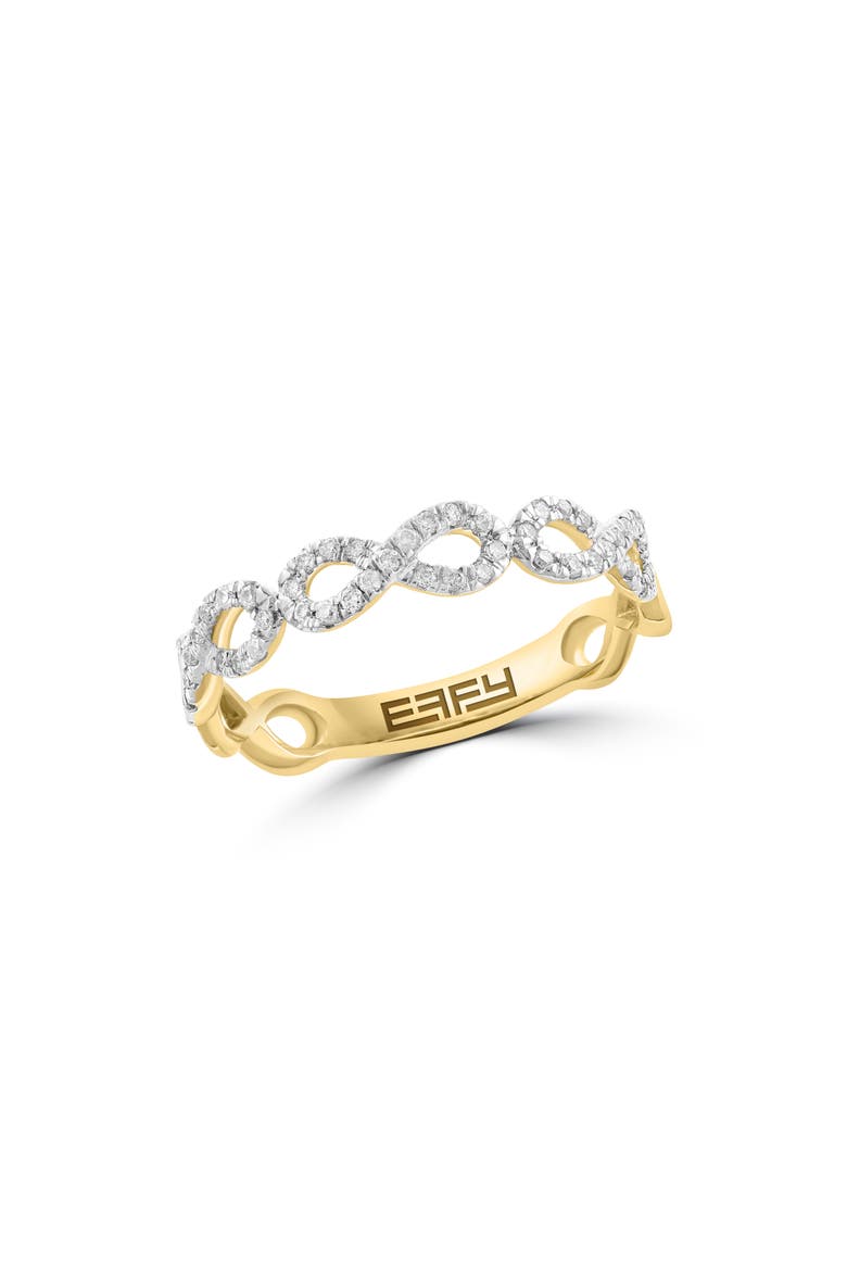 Diamond Infinity Ring, Main, color, GOLD