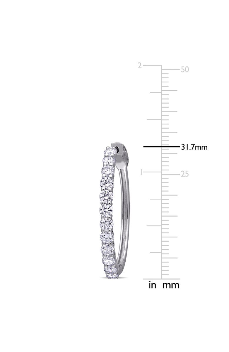 Julianna B. 2 3/8ct. t.w. Lab-Grown Diamond Hoop Earrings 14k, Alternate, color, White Gold