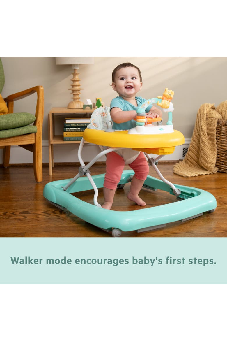 Disney Baby Winnie the Pooh Once Upon a Walk Activity Walker, Alternate, color, TEAL