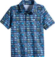 AMERICAN FIT Kids' Fish Print Polo