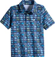 AMERICAN FIT Kids' Fish Print Polo