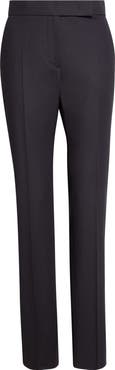 Max Mara Modino Slim Cut Stretch Cotton Trousers