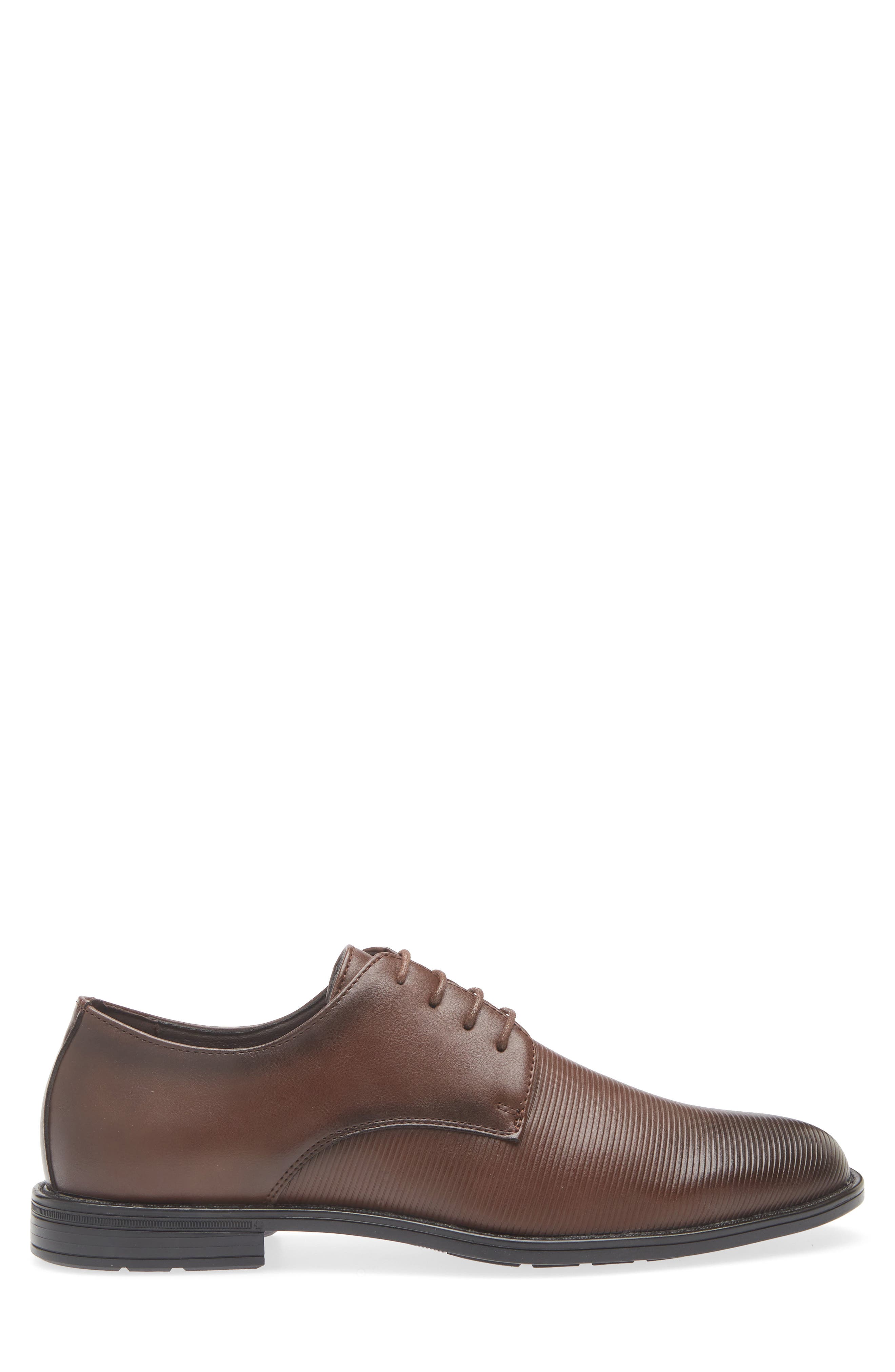 GEOFFREY BEENE Ribbed Derby, Alternate, color, Brown