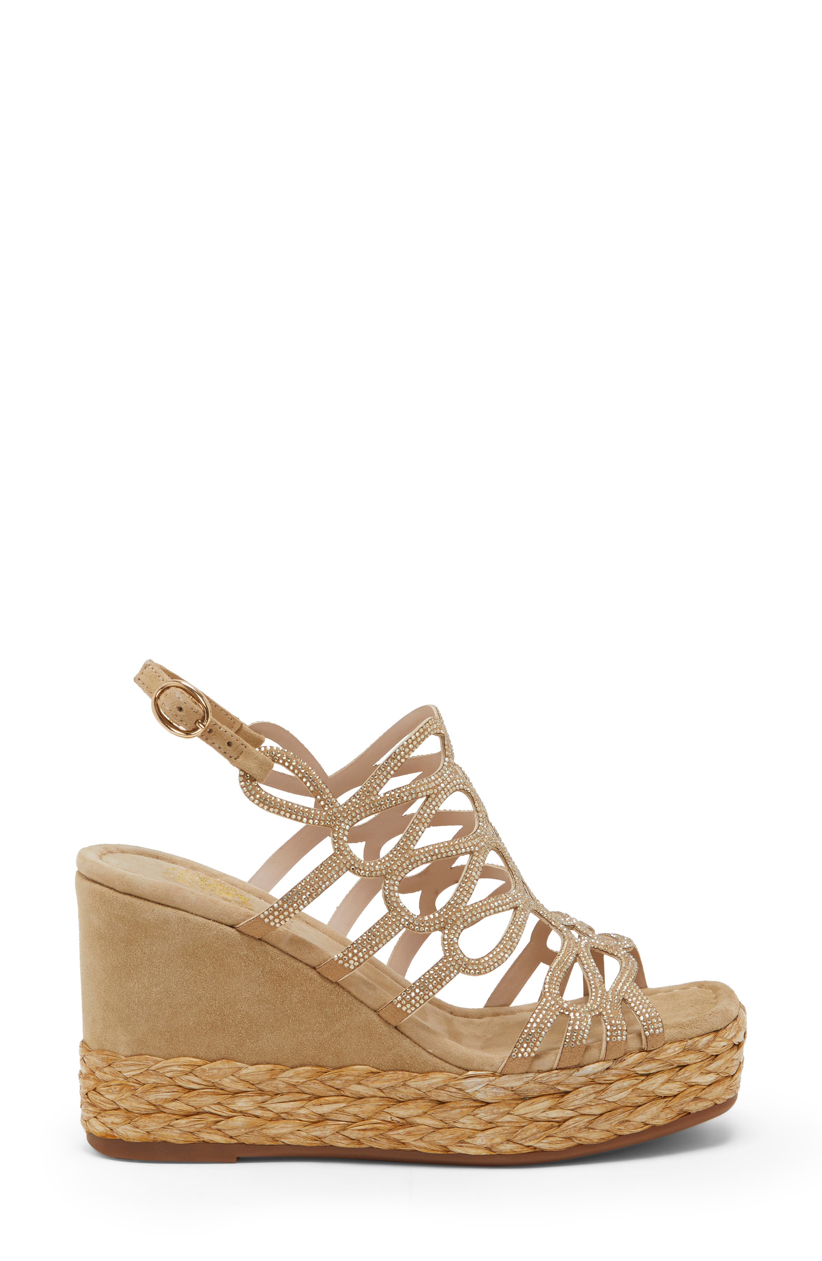 Alize Platform Wedge Strappy Sandal, Alternate, color, SAND