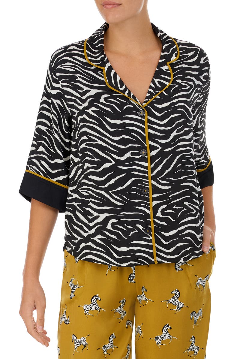 Room Service Pjs Pajama Top, Alternate, color, 