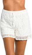 La Blanca Waverly Cotton Cover-Up Shorts