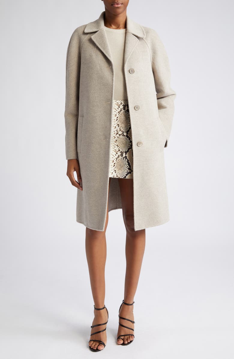 Michael Kors Collection Women's Balmacaan Wool Blend Coat, Main, color, 