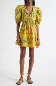 FARM Rio Delicate Flowers Cotton Minidress