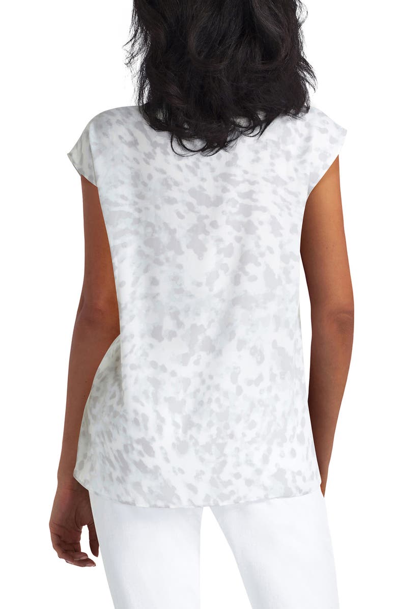 H HALSTON V-Neck Cap Sleeve Blouse, Alternate, color, 