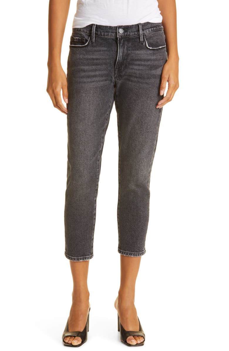 FRAME Le Garçon Slim Crop Boyfriend Jeans, Main, color, 