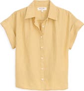 Alex Mill Maddie Linen Short Sleeve Button-Up Shirt