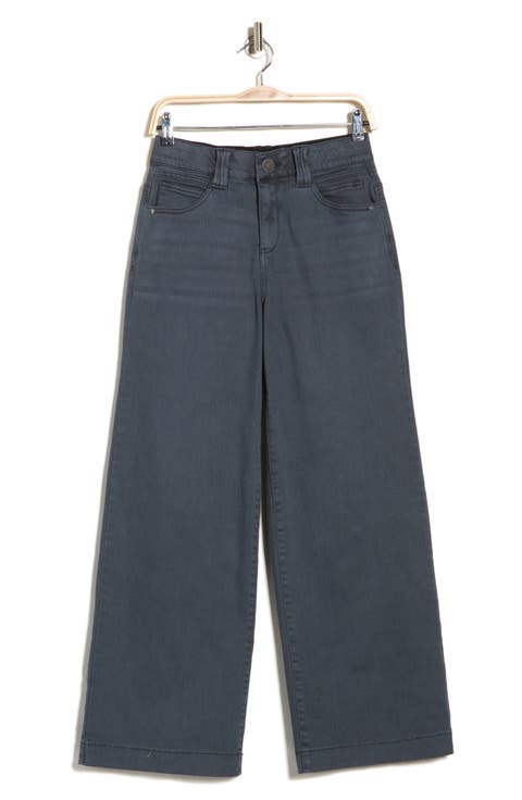 High Waist Wide Leg Jeans (Petite)