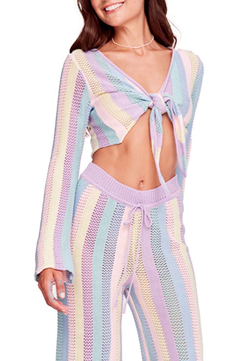 Paloma Multicolor Cover-Up Crop Sweater