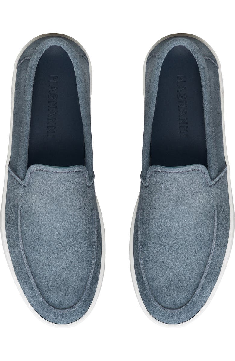 Magnanni Lawford Venetian Loafer Sneaker, Alternate, color, Cloud Suede