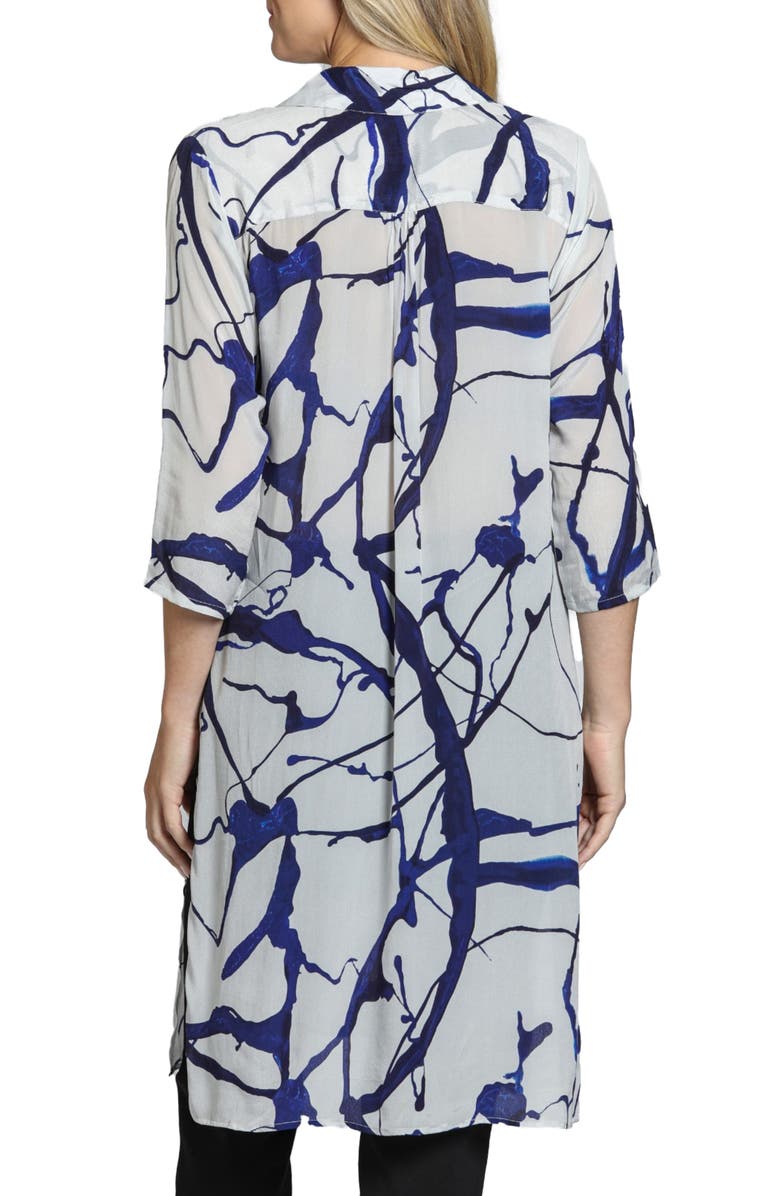 APNY Abstract Print Shirtdress, Alternate, color, Navy Multi
