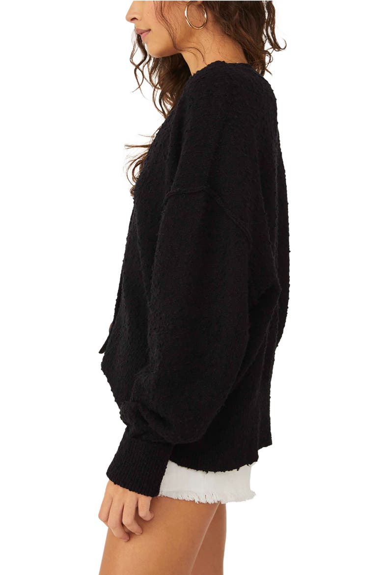 Found My Friend Cardigan, Alternate, color, BLACK