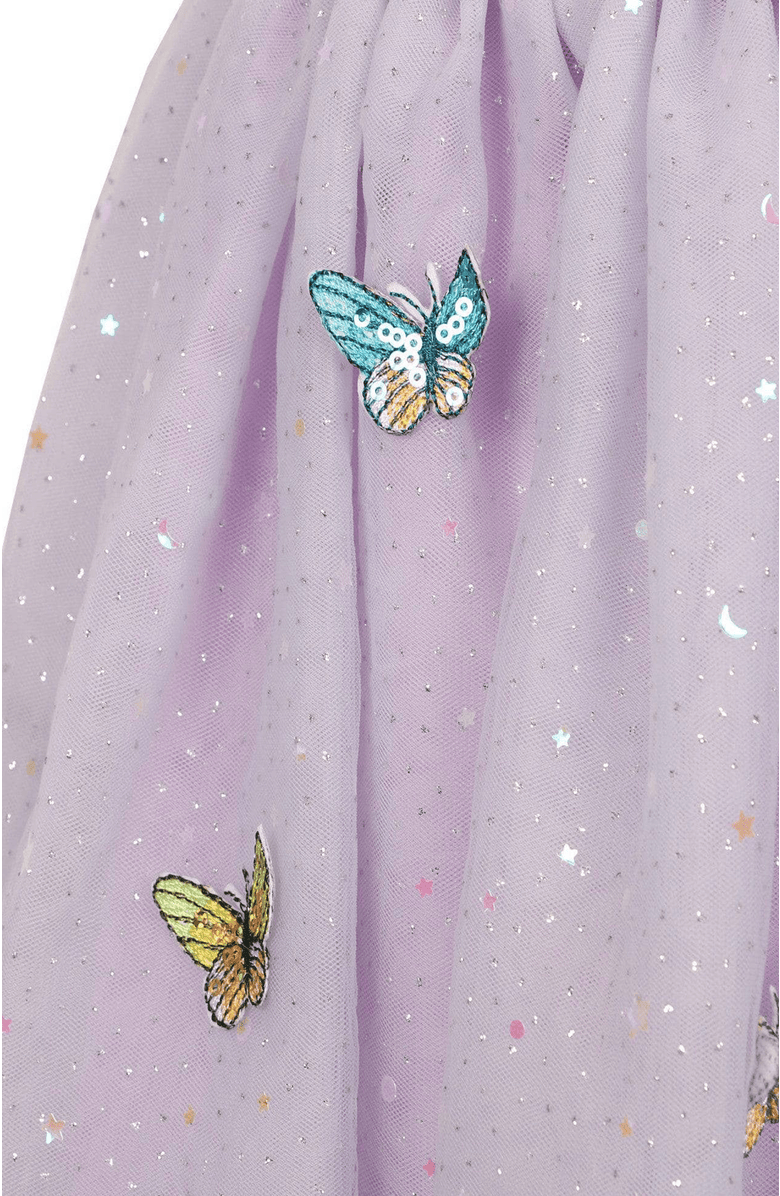 Lola + The Boys Rainbow Butterflies Tutu Skirt, Alternate, color, Light Purple