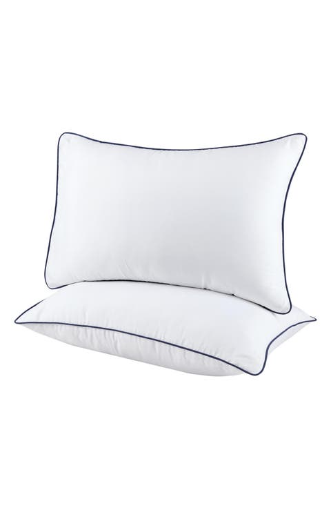 Set of 2 Down Alternative Microfiber Queen Pillows