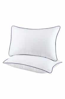 Set of 2 Down Alternative Microfiber Queen Pillows