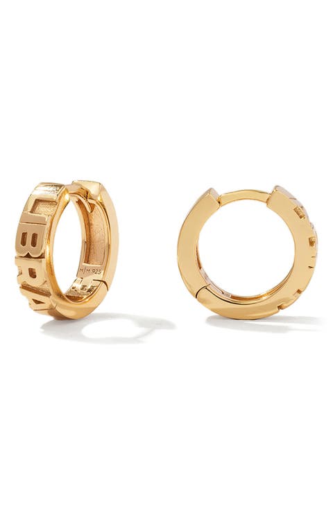 Zodiac Sign Hoop Earrings