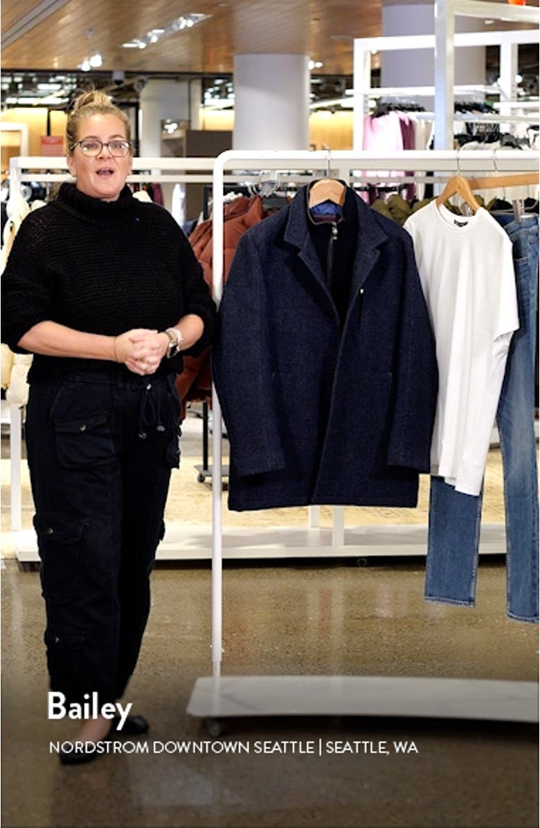 Upton Bib Insert Wool Blend Car Coat, sales video thumbnail