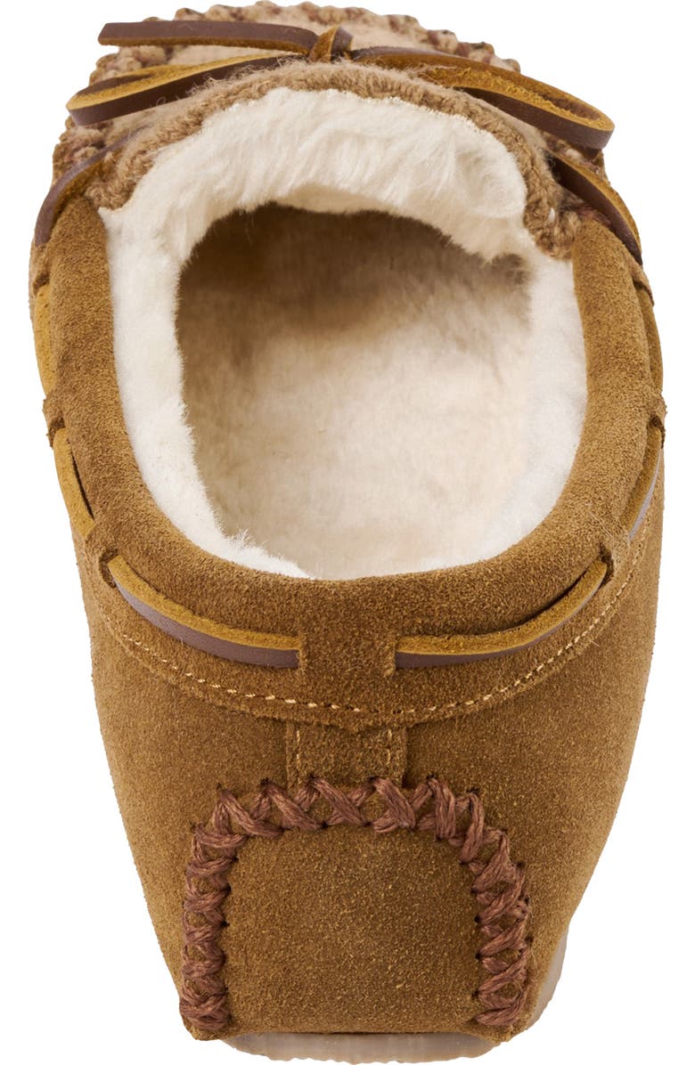 Minnetonka Cosi Faux Shearling Slipper, Alternate, color, Tan