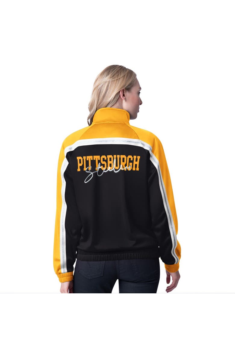 Women's G-III 4Her by Carl Banks Black Pittsburgh Steelers Post Game Full-Zip Track Jacket, Alternate, color, Black