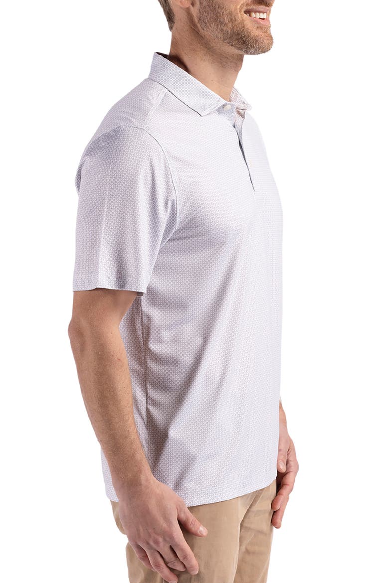Pike Diamond Dot Print Polo, Alternate, color, POLISHED