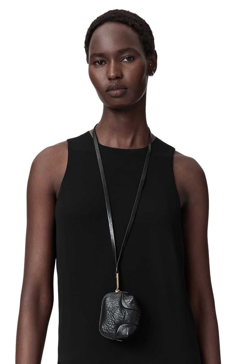 AllSaints Ares Lanyard, Alternate, color, Black