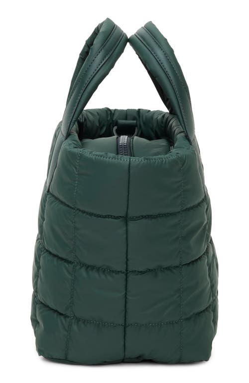 Veecollective Small Porter Quilted Recycled Nylon Tote In Green