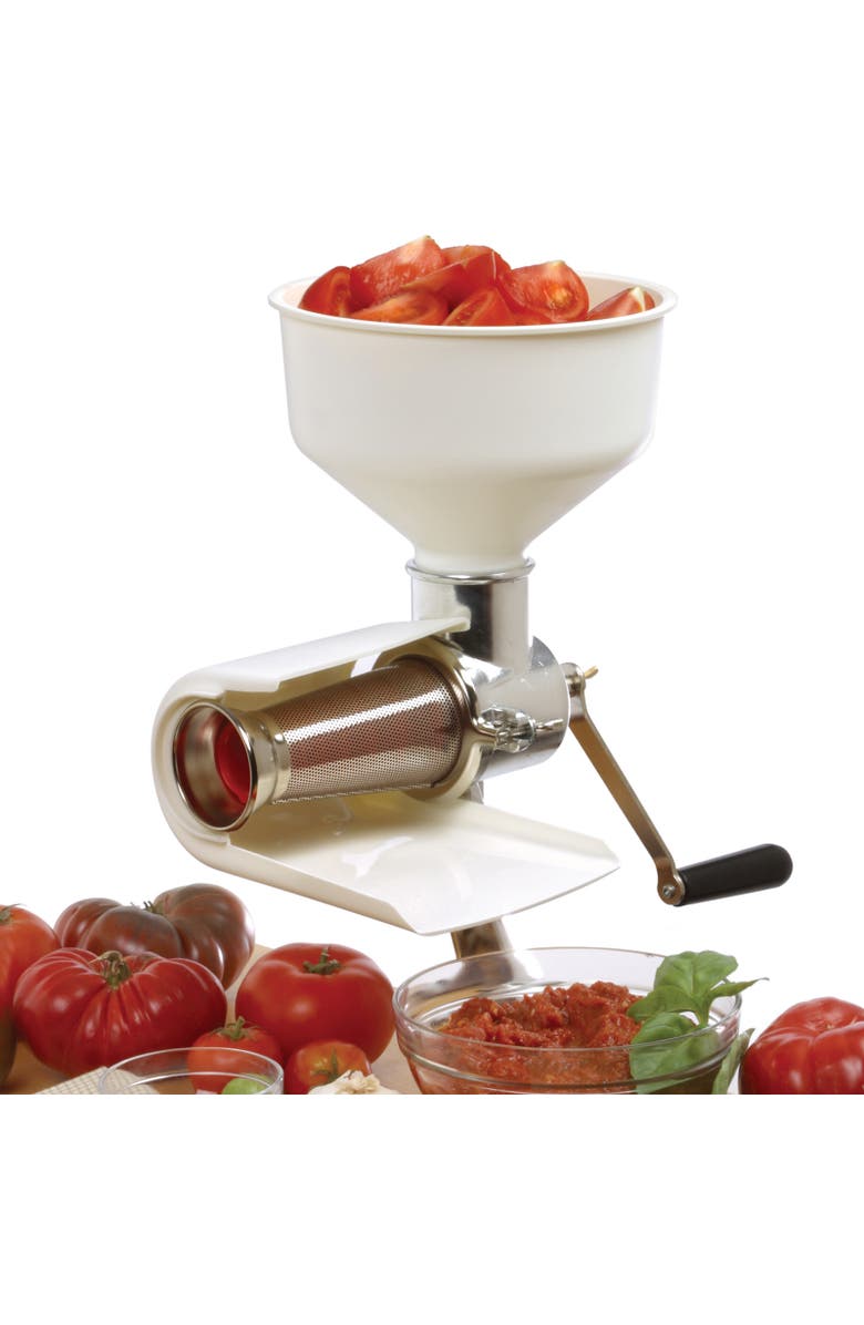 Norpro 3 Quart The Original Sauce Master Food Strainer for Vegetables, Fruits, and Puree, Alternate, color, White