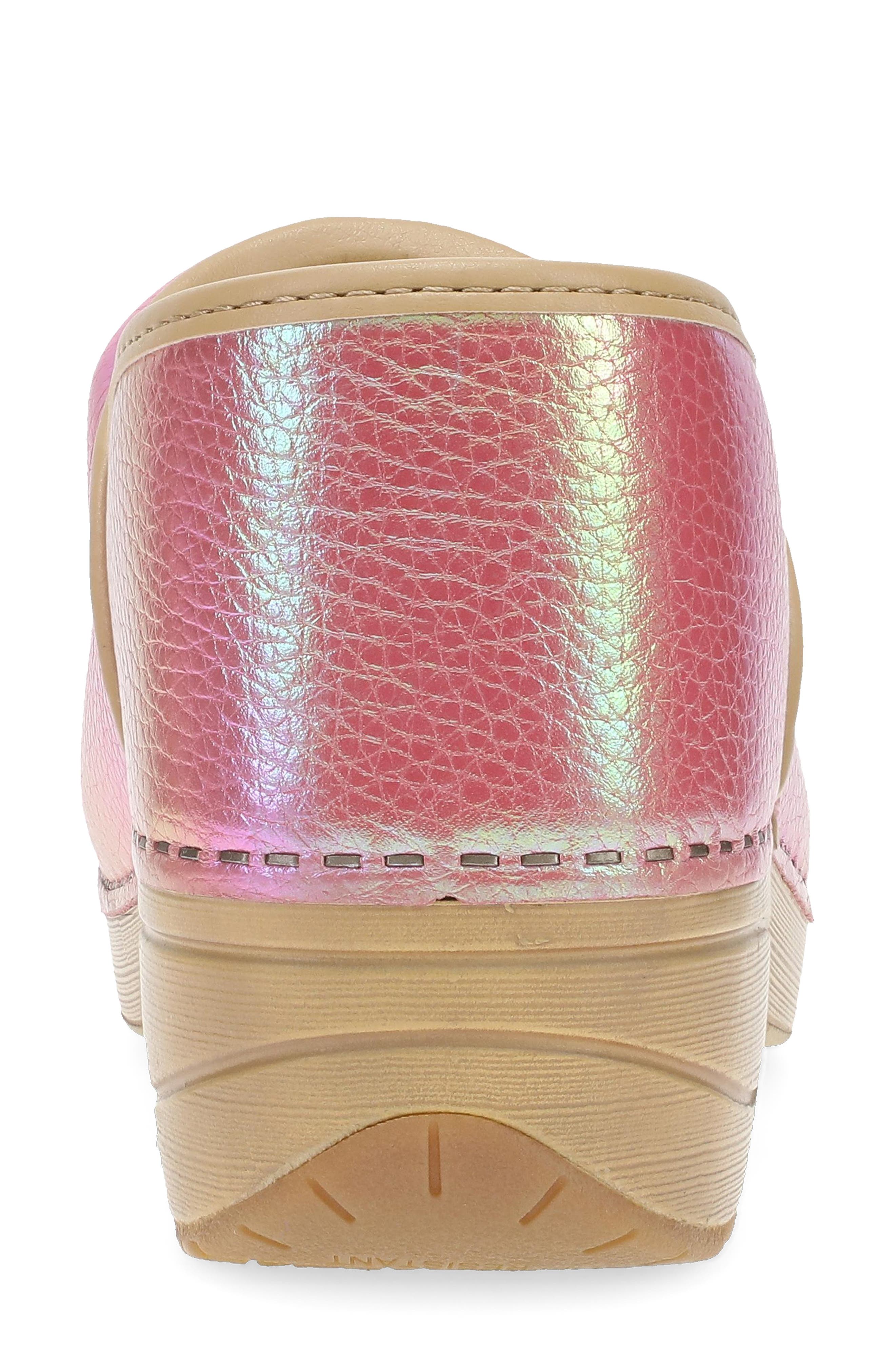 Dansko XP 2.0 Clog, Alternate, color, Pink Iridescent Leather