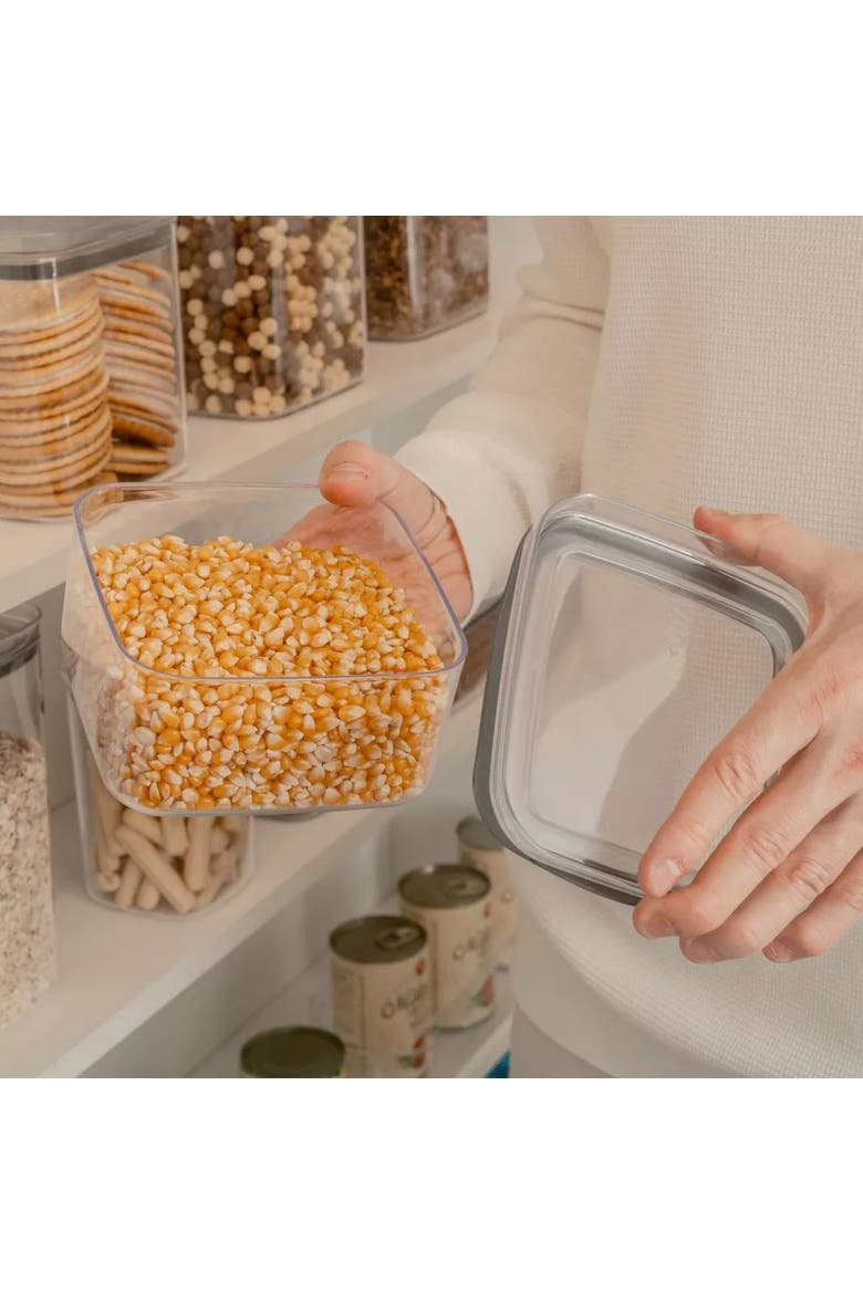 Clear Airtight Stackable Food Storage Container with Leak Proof Lid, Alternate, color, Clear