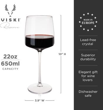 Reserve Julien Crystal Bordeaux Glasses Set of 4