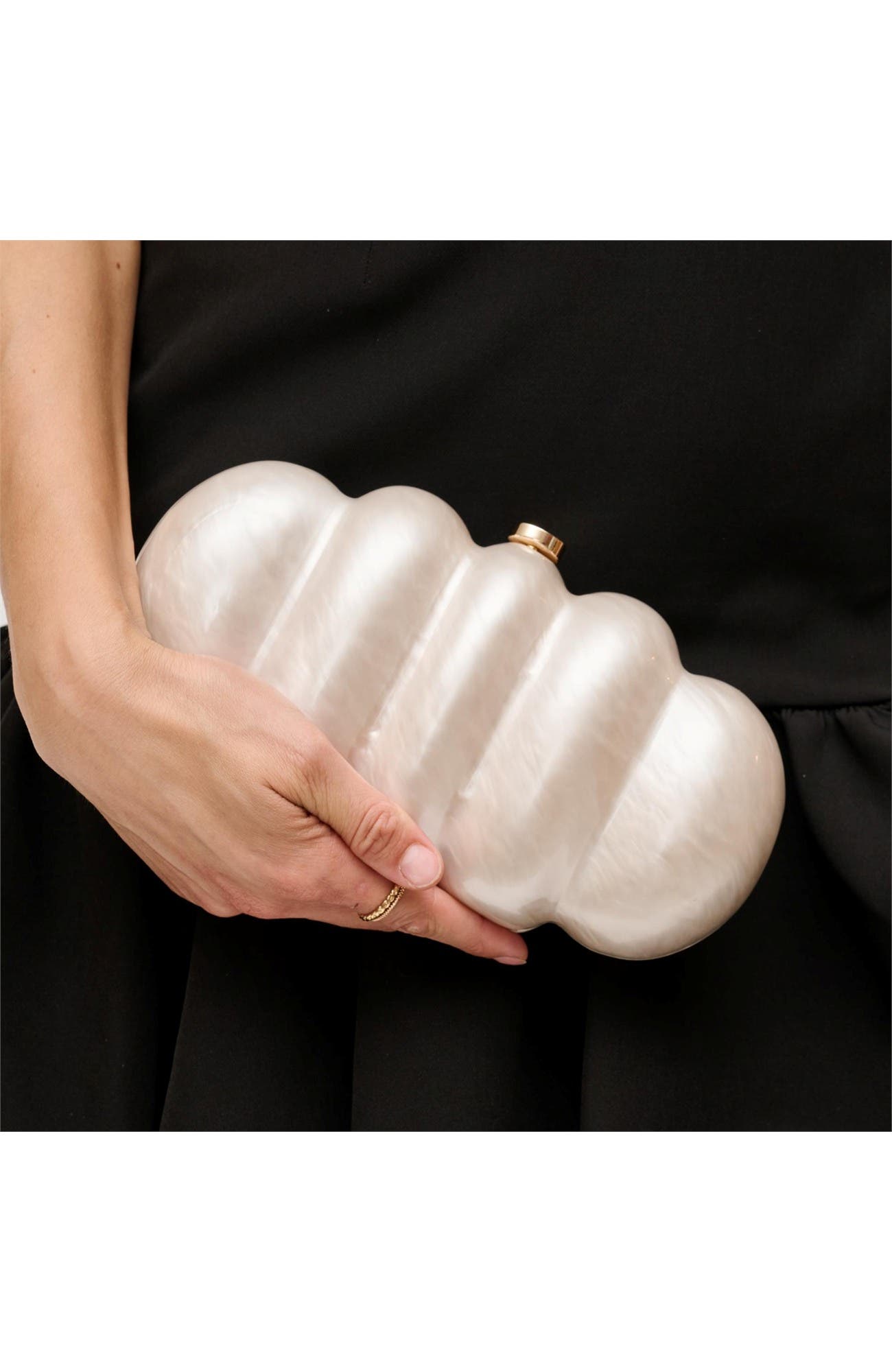 Myla Evening Bag, Alternate, color, Cream