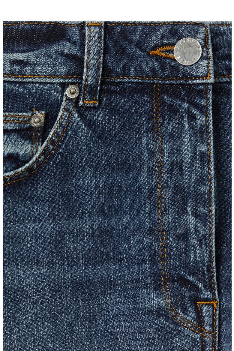 Selin Straight Leg Jeans, Alternate, color, MID BLUE