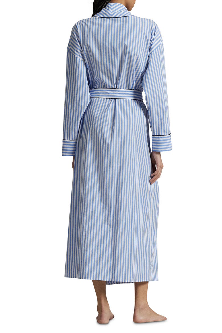 Heritage Stripe Cotton Blend Robe, Alternate, color, WIDE STRIPES
