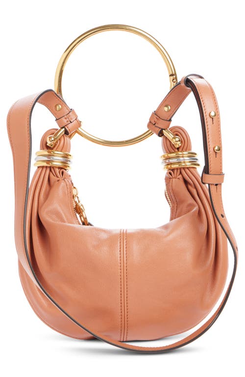 Chloé Mini Bracelet Hobo Bag In Grained Leather