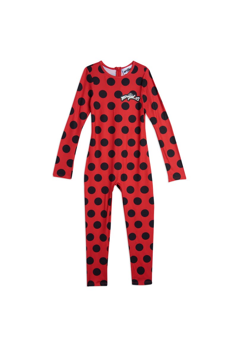 Ladybug Cosplay One Piece Jumpsuit Set, Alternate, color, Ladybug Red