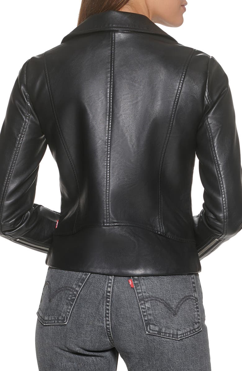 Levi's<sup>®</sup> Faux Leather Moto Jacket, Alternate, color,