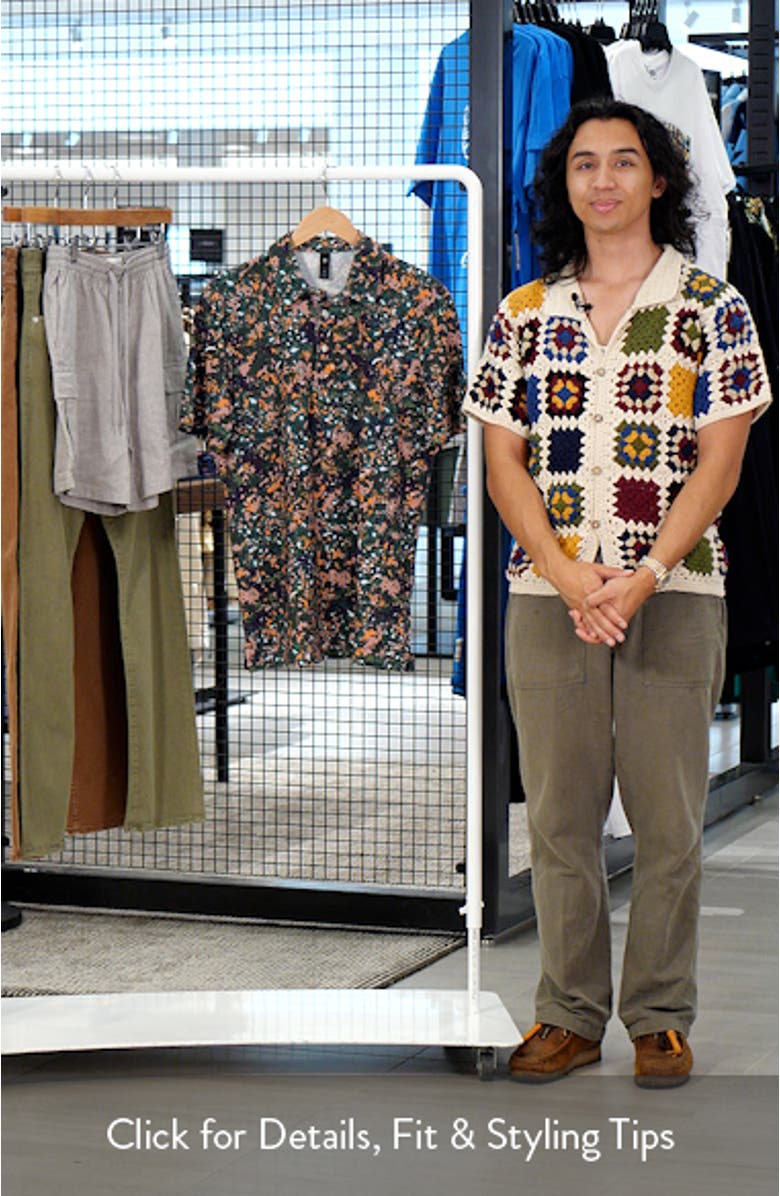 Bryce Print Jersey Polo, sales video thumbnail