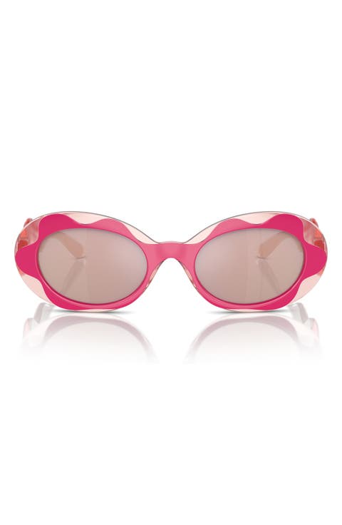 Kids' 49mm Small Oval Sunglasses