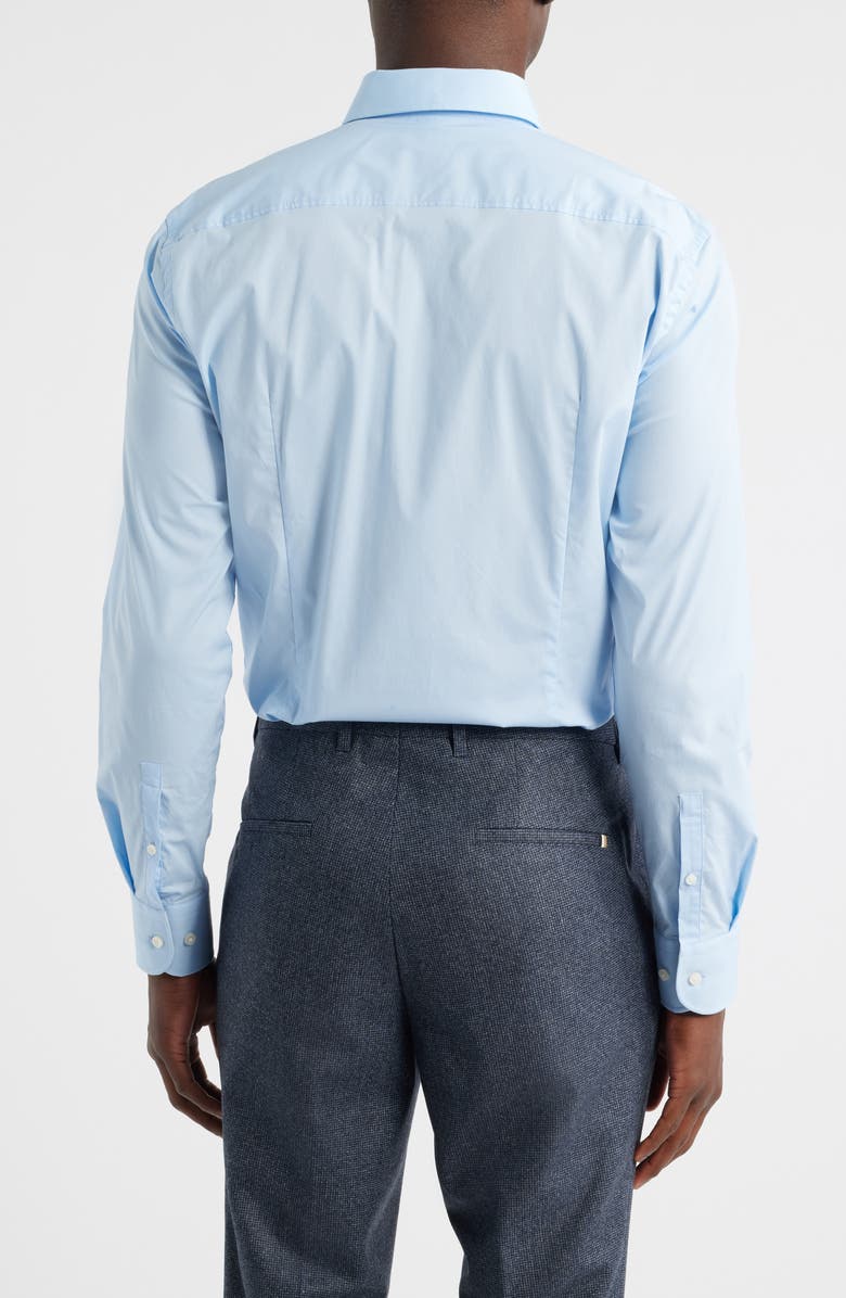 BOSS Hank Kent Slim Fit Stretch Cotton Dresss Shirt, Alternate, color, Light/ Pastel Blue