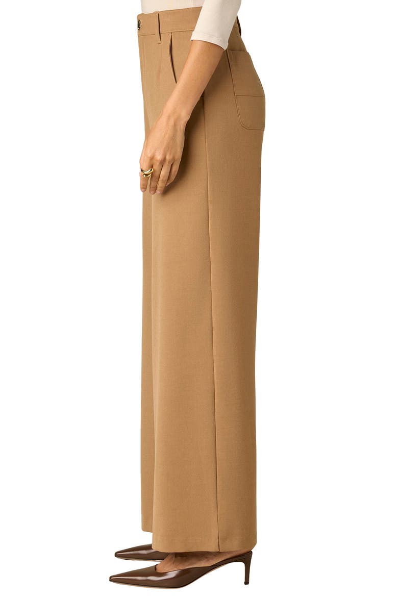Whitney Skyrise Flat Front Wide Leg Pants, Alternate, color, BUTTER TOFFEE