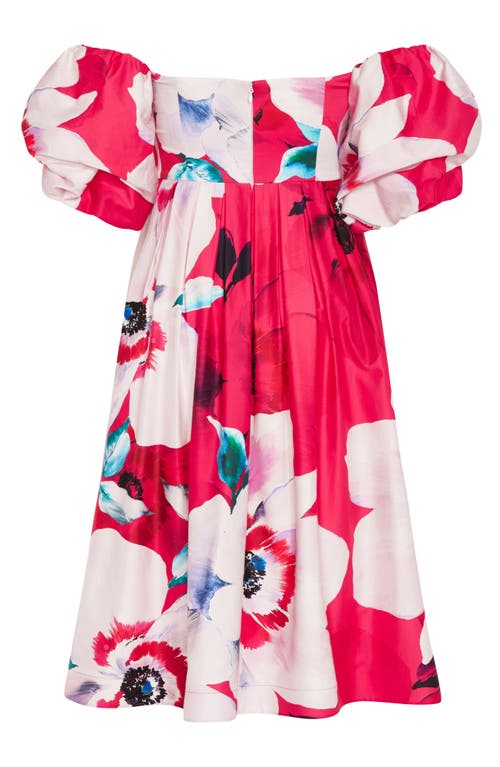 Shop City Chic Helena Floral Print Minidress In Lady Luck