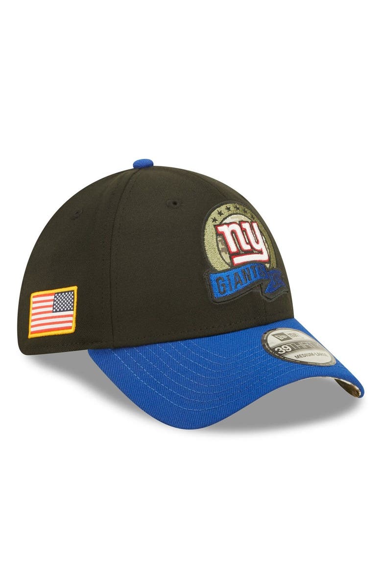 New Era Men's New Era Black/ New York Giants 2022 Salute To Service 39THIRTY Flex Hat, Main, color, 